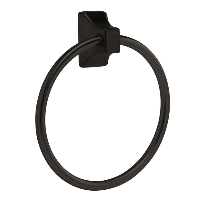 GEO GBA-OLMTR 6" Traditional Metal Towel Ring - Matte Black