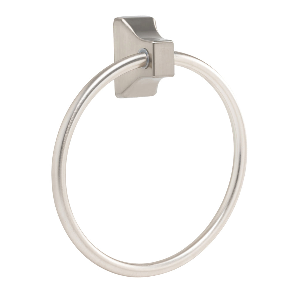 GEO GBA-OLMTR 6" Traditional Metal Towel Ring - Satin Nickel