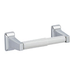 GEO GBA-OLSPHW 2-1/4" x 7-1/8" Traditional Surface Paper Holder with White Roller - Polished Chrome