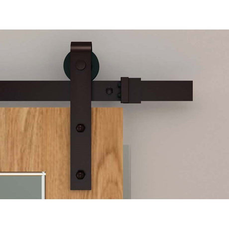 Orca Hardware FTST-OB-8C oil rubbed bronze barn door track kit
