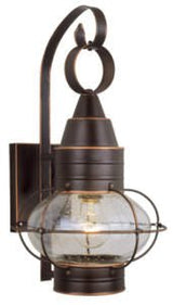 Vaxcel OW21891BBZ OW21891 10" Chatham Steel Outdoor Wall Light Burnished Bronze