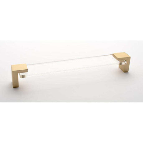 Sietto P-1200-8-SB satin brass cabinet pull