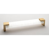 Sietto P-1201-8-SB satin brass cabinet pull