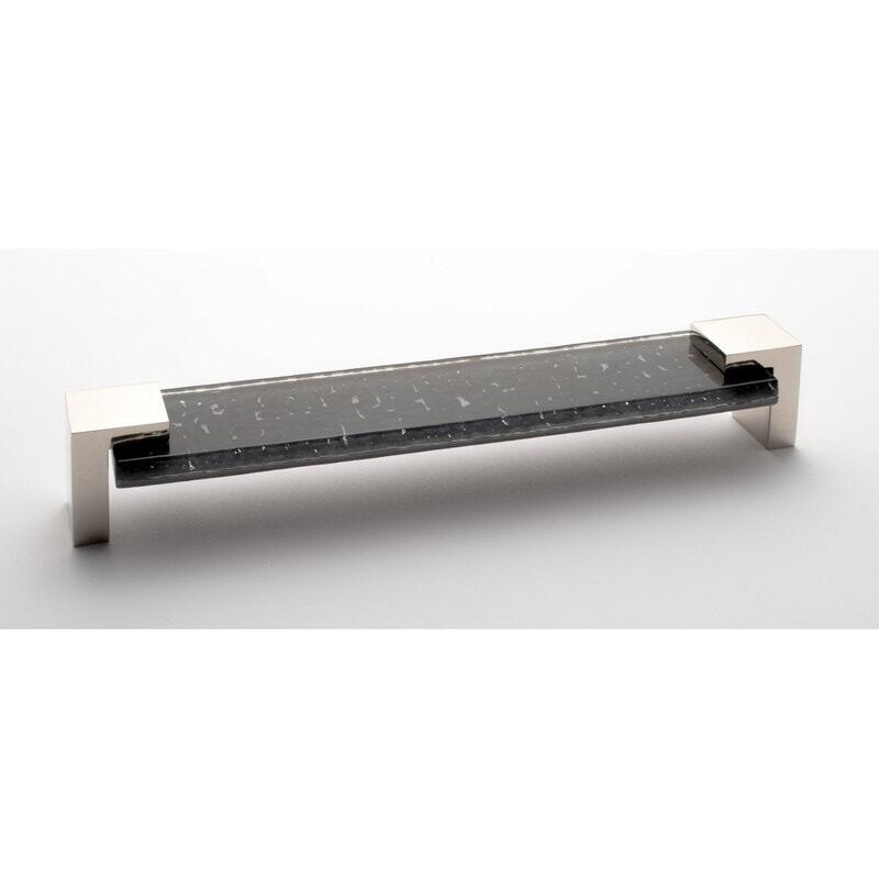 Sietto P-1202-8-PN polished nickel cabinet pull
