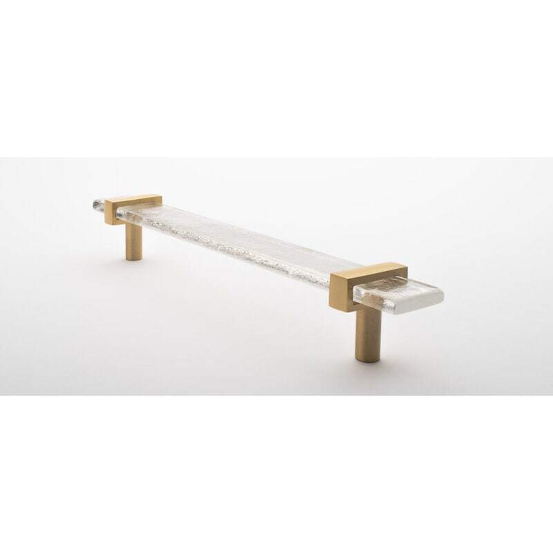 Sietto P-1900-9-SB satin brass cabinet pull