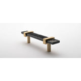 Sietto P-1902-5.5-SB satin brass cabinet pull