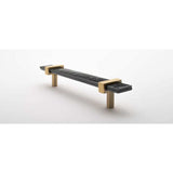 Sietto P-1902-7-SB satin brass cabinet pull