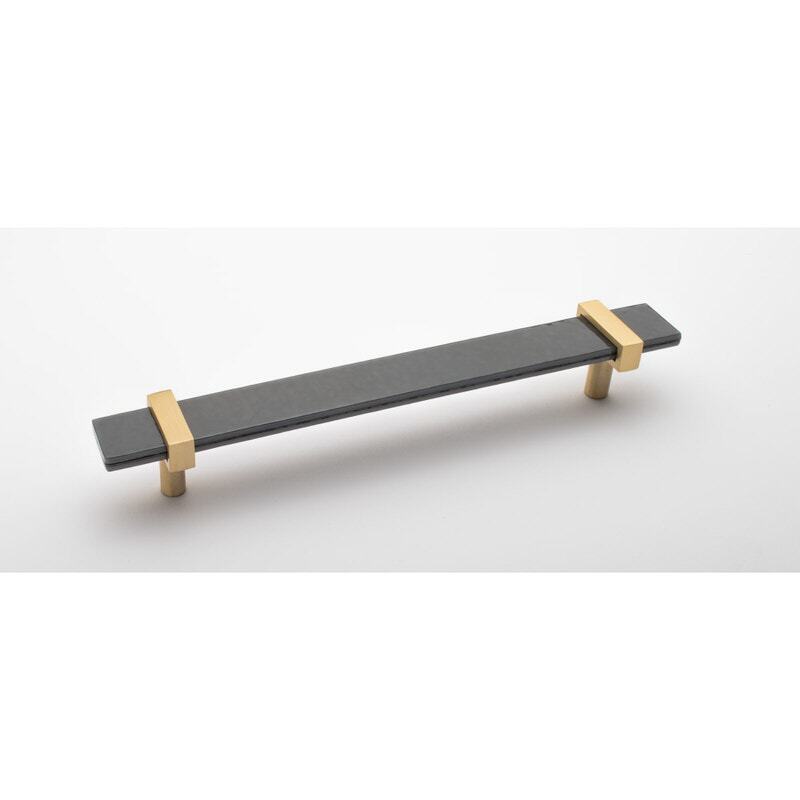 Sietto P-1902-9-SB satin brass cabinet pull