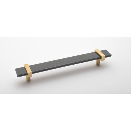 Sietto P-1902-9-SB satin brass cabinet pull