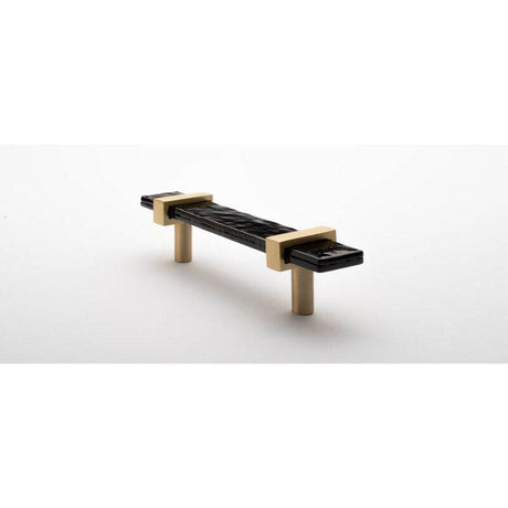 Sietto P-1903-5.5-SB satin brass cabinet pull