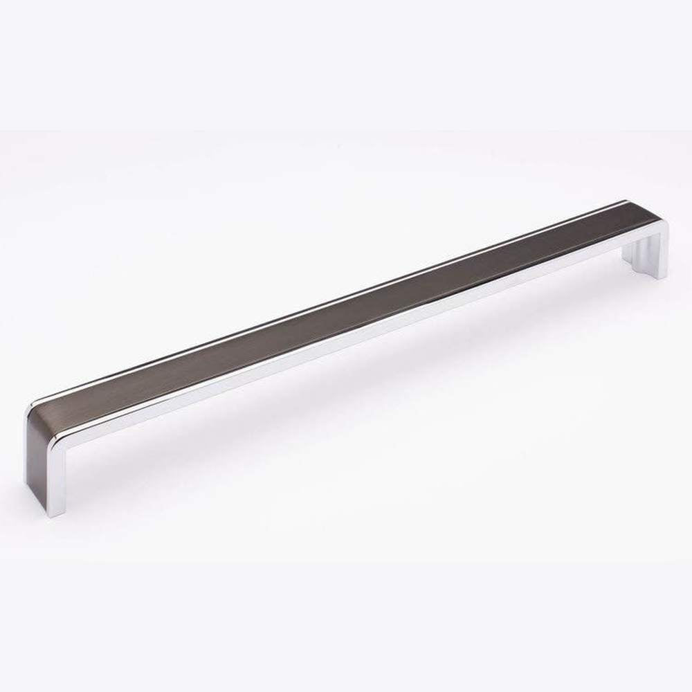Sietto P-2000-12-G-PC gunmetal/polished chrome cabinet pull
