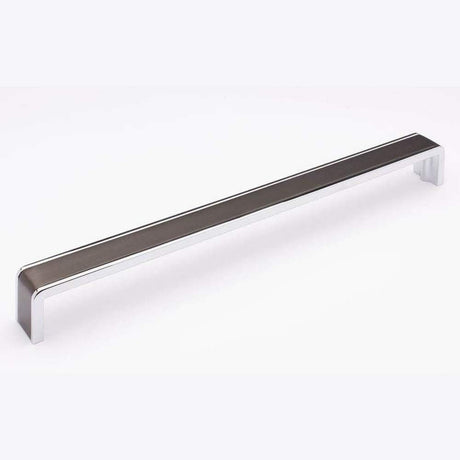 Sietto P-2000-12-G-PC gunmetal/polished chrome cabinet pull