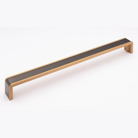 Sietto P-2000-12-G-SB gunmetal/satin brass cabinet pull