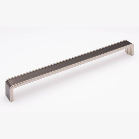 Sietto P-2000-12-G-SN gunmetal/satin nickel cabinet pull