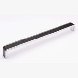Sietto P-2000-12-MB-PC matte black/polished chrome cabinet pull