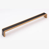 Sietto P-2000-12-MB-SB matte black/satin brass cabinet pull