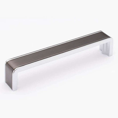 Sietto P-2000-6-G-PC gunmetal/polished chrome cabinet pull