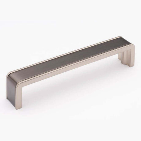 Sietto P-2000-6-G-SN gunmetal/satin nickel cabinet pull