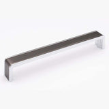 Sietto P-2000-8-G-PC gunmetal/polished chrome cabinet pull