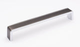 Sietto P-2000-8-G-PC gunmetal/polished chrome cabinet pull