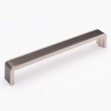 Sietto P-2000-8-G-SN gunmetal/satin nickel cabinet pull
