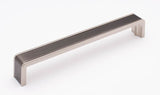 Sietto P-2000-8-G-SN gunmetal/satin nickel cabinet pull