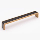 Sietto P-2000-8-MB-SB matte black/satin brass cabinet pull
