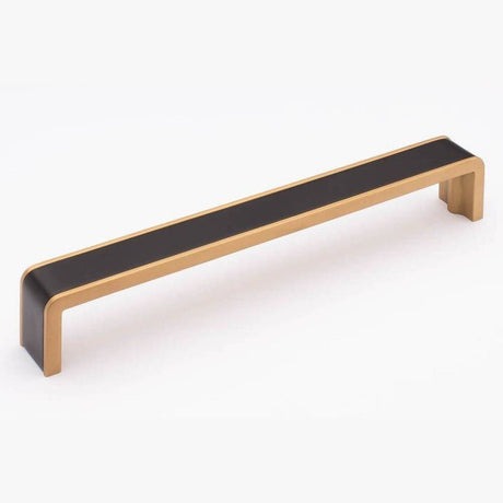 Sietto P-2000-8-MB-SB matte black/satin brass cabinet pull
