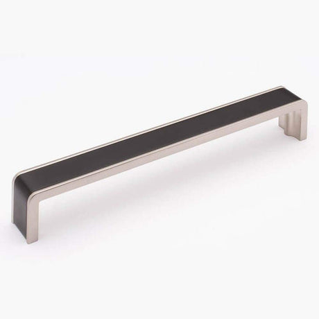 Sietto P-2000-8-MB-SN matte black/satin nickel cabinet pull