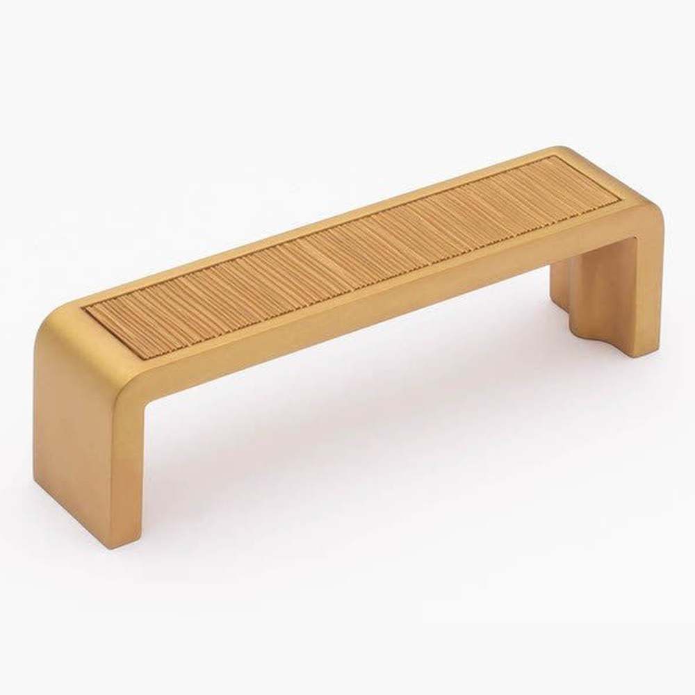 Sietto P-2001-4-SB satin brass cabinet pull