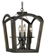 Vaxcel P0032 Canterbury Wood 4L Pendant Oil Rubbed Bronze