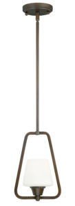 Vaxcel P0094 P0092 8" Calais Steel Mini Pendant Venetian Bronze