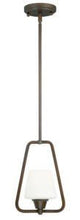 Vaxcel P0094 P0092 8" Calais Steel Mini Pendant Venetian Bronze
