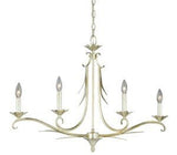 Vaxcel P0099 P0097 34" Austen Steel Pendant Silver Leaf