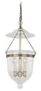 Vaxcel P0131 P0119 12-3/4" 630 Series Steel W/Clear Glass Pendant Antique Brass
