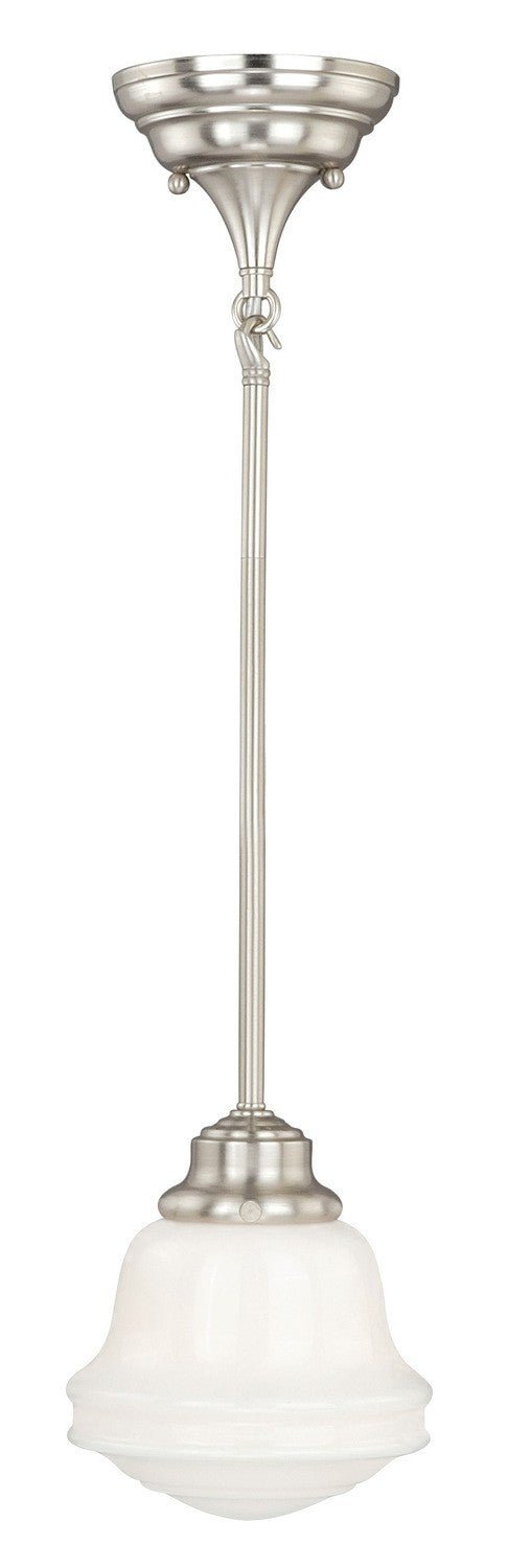 Vaxcel P0154 P0153 6" Huntley Steel Mini Pendant Satin Nickel
