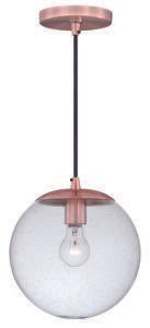 Vaxcel P0162 P0161 10" 630 Series Steel 1L Mini Pendant Copper
