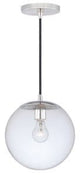 Vaxcel P0164 10" 630 Series Steel 1L Mini Pendant Polished Nickel