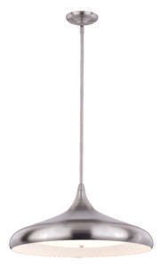 Vaxcel P0212 P0211 21" Bacio Steel Instalux LED Pendant Satin Nickel