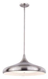 Vaxcel P0212 P0211 21" Bacio Steel Instalux LED Pendant Satin Nickel