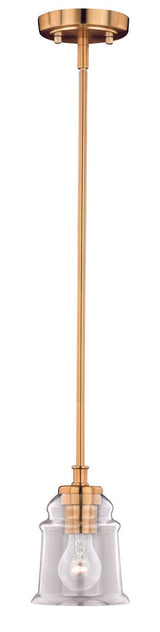 Vaxcel P0235 P0210 Toledo Steel Mini Pendant Natural Brass