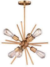 Vaxcel P0238 P0237 Estelle Steel 6L Pendant Natural Brass