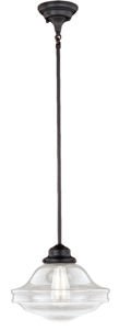 Vaxcel P0242 12" Huntley Steel Pendant Oil Rubbed Bronze