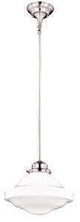 Vaxcel P0244 P0242 12" Huntley Steel Pendant Satin Nickel