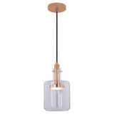 Vaxcel P0284 P0283 6-1/2" Bunsen Steel LED Mini Pendant Natural Brass