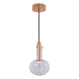 Vaxcel P0288 P0287 6-1/2" Bunsen Steel LED Mini Pendant Natural Brass