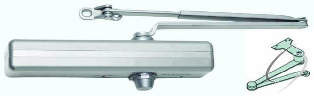 LCN 1461EDAALFPC aluminum surface mounted door closer