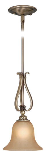 Vaxcel PD35491A/C PD35491 9" Monrovia Steel Mini Pendant Antique Brass