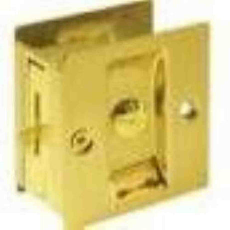 Don-Jo PDL101605625 poilshed brass/polished chrome privacy pocket door lock