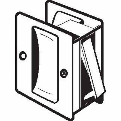Don-Jo PDL100605625 polished brass/chrome passage pocket door lock